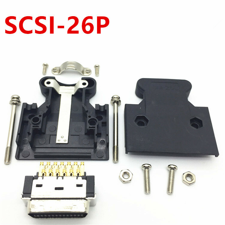 5pcs MDR Servo Connector SCSI-26P replaces 3M 10126-3000PE+10326
