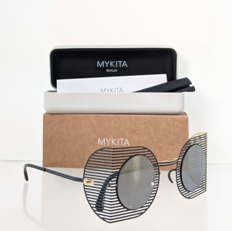 Pre-owned Mykita Brand Authentic  Studio 1.3 Col. 926 41mm Matte Navy Frame In Gray