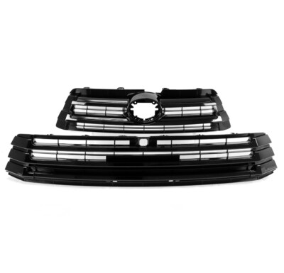 For 17 18 19 Toyota Highlander Front Bumper Upper+Lower