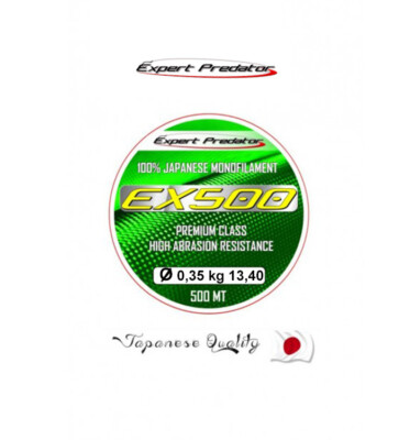 FILO EX500 EXPERT 500 MT DIAM 0,35 MM COLORE DARK RED JAPAN X MULINELLO CARPA