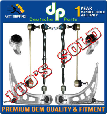 CONTROL ARMS BALL JOINT JOINTS Tie Rod RODS Sway Bar Link BUSHING 8 for BMW E46