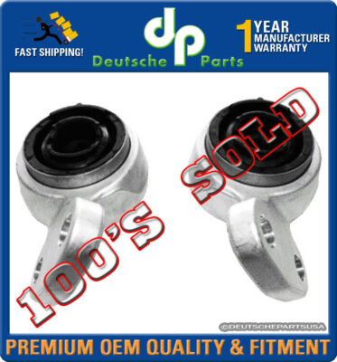 Control Trailing Arm Bushing Bushings + Retainers 31126783376 SET 2 for BMW E46