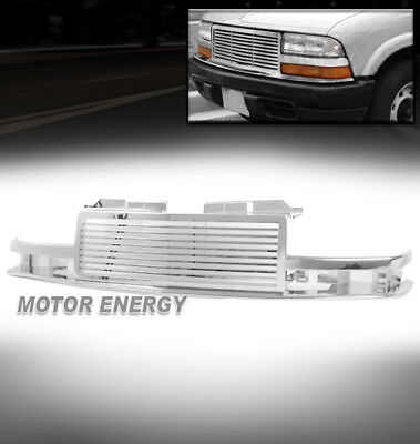 98-04 CHEVY S10/98-05 BLAZER HORIZONTAL MAIN UPPER HOOD GRILLE GRILL ABS CHROME