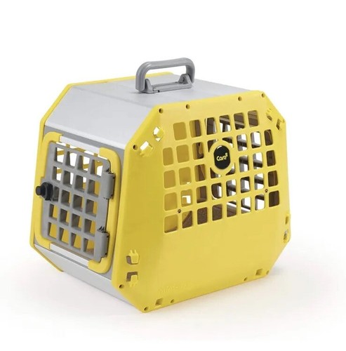 4x4 North America Care 2 - Crash Tested Car Seat Pet Carrier, Yellow-Large