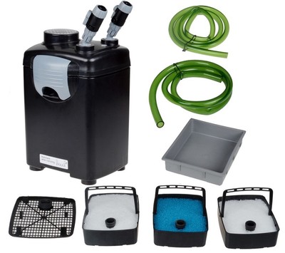 3 Stage External Fish Canister Filter Power Pump For Aquarium Pond Tank 265 Gph