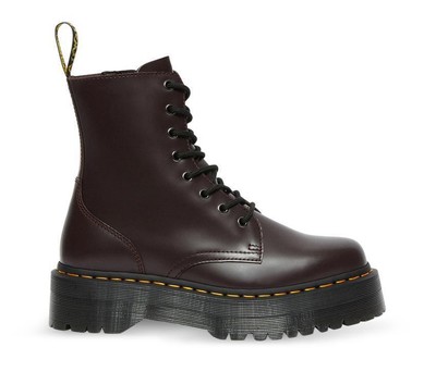 Pre-owned Dr. Martens Jadon Side Zip Burgundy 27311626 In Red