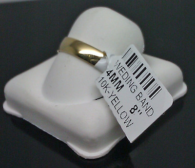 Pre-owned Globalwatches10 Brand 10k Yellow Gold Men/women Band 8" 4mm 2.0gm