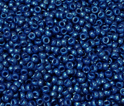 Cobalt Blue Luster Mini Pony Beads 1000pc made in USA for crafts kandi jewelry