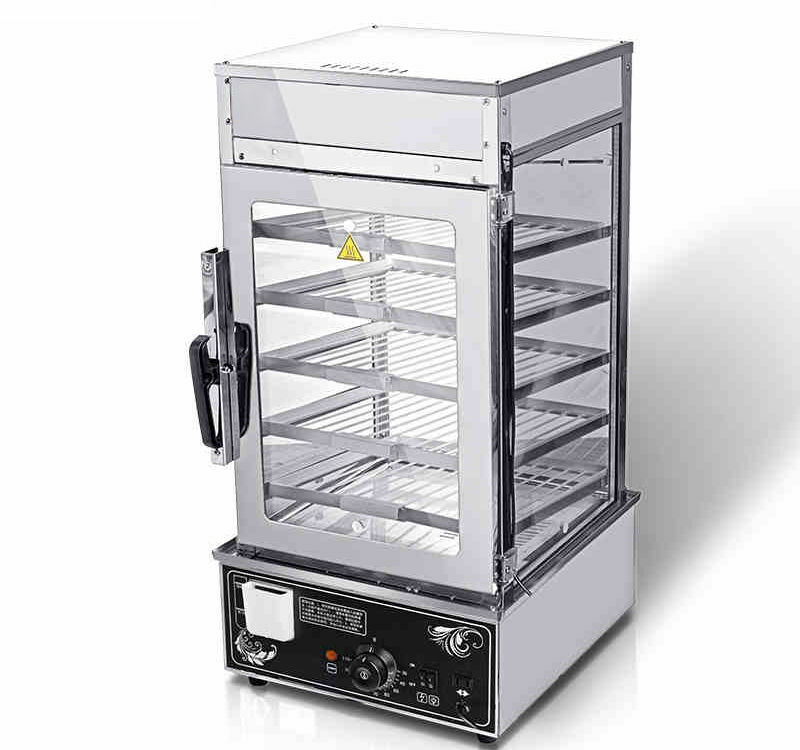 Intbuying 110V Commercial Display Steam Bun Machine Steamer Cooking Machine