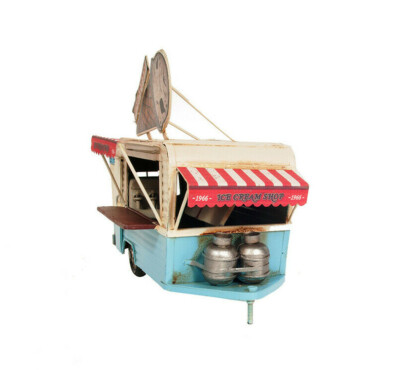 1966 Mobile Soft Serve Ice Cream Concession Trailer Metal Model 9.5" Food Truck