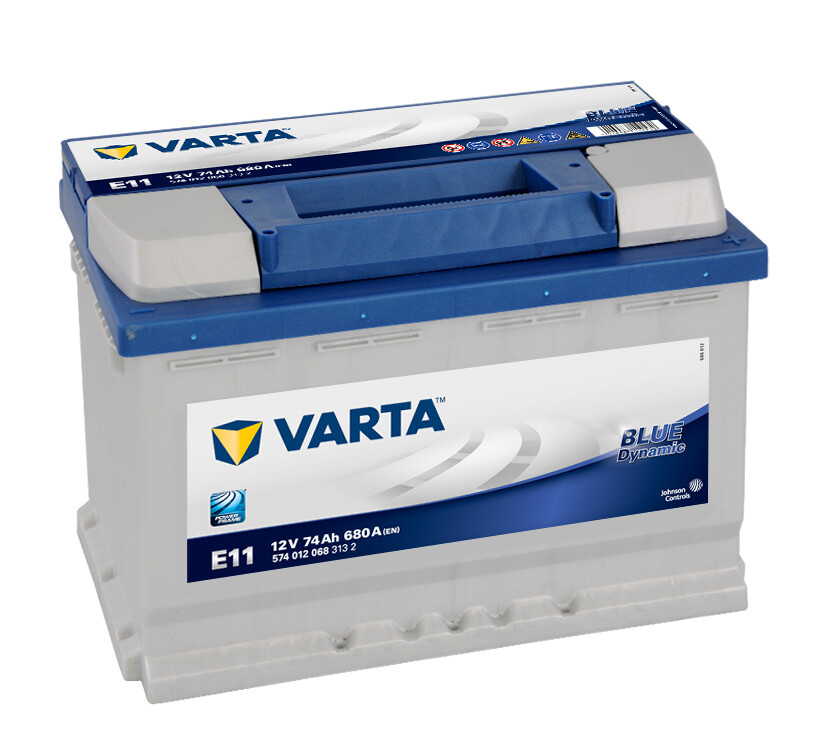 VARTA E11 Blue Dynamic 12V 74Ah 680A Autobatterie 574 012 068 inkl. 7,50 € Pfand