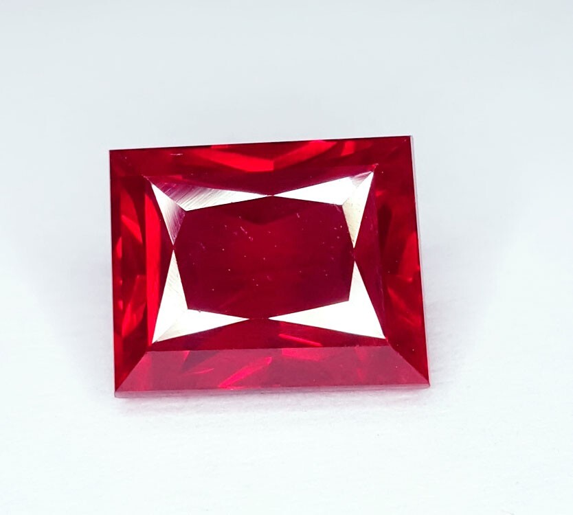 ★ ruby ★ Natural Red Ruby 10.47 Ct Loose Certified Gemstone Princess