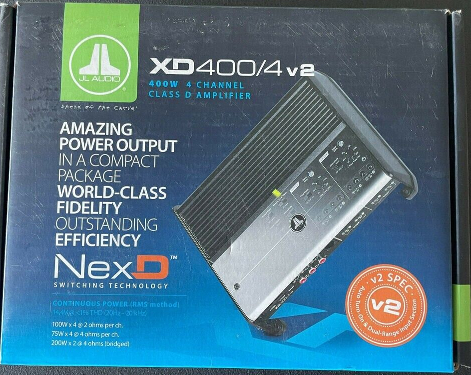 人気アイテムランキング(新品)  4-Channel XD400/4v2 Audio JL 400w Amplifier Car Bridgeable カーオーディオ