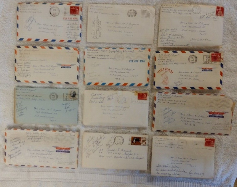 12 Vietnam War Letters Bob Hope Show Cam Ranh Bay Saigon Da Nang Firefight