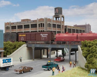 NEW Walthers 933-3871 Urban Steel Overpass Kit N Scale FREE US SHIP