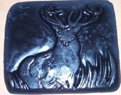 CONCRETE Cement Plaster BORDER ART STAMP Deer Scene 10'' Imprint MAT New 