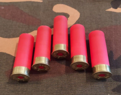 12 GAUGE 2 3/4'' 1oz. SNAP CAPS DUMMY TRAINING ROUNDS SET OF 5 ''SAFETY RED''