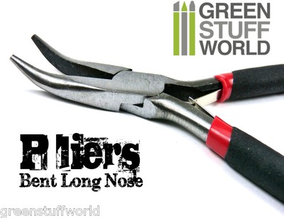 Alicates Media Caña Curvados punta fina - Herramientas Joyeria Manualidades DIY