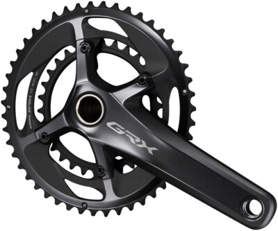 Shimano GRX FC-RX810-2 Crankset - 175mm, 11-Speed 48/31t, 110/80 BCD Hollowtech