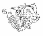 3d чертеж двигатель модель rb26