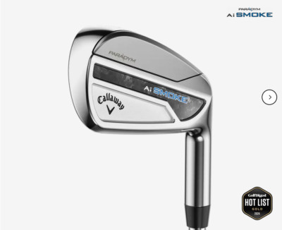 New Callaway Paradym Ai Smoke Irons TT Elevate Steel Shafts-Pick-flex-length-Lie