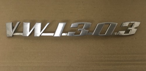 classic vw beetle 1303 Rear Boot Badge Hotrod Kit Car Barn Find