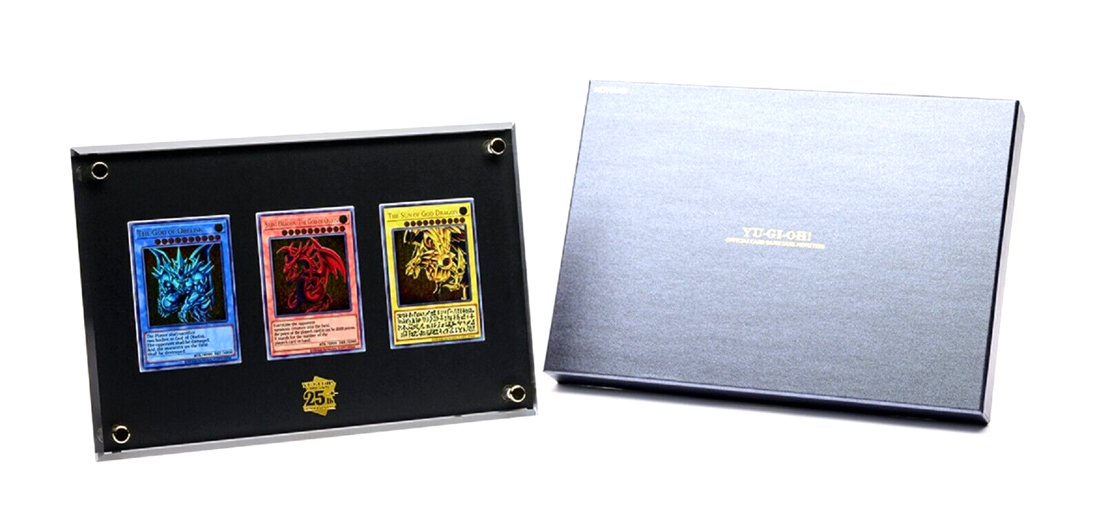 Yugioh Stainless Steel Egyptian God Cards 25th Japan NEW DHL