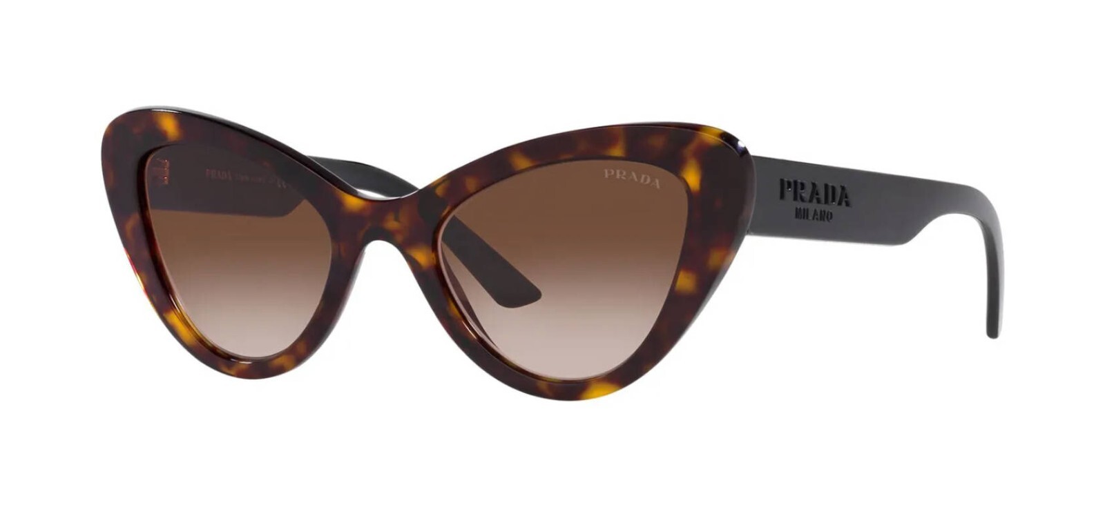 Pre-owned Prada Pr 13ys Tortoise/brown Shaded (2au6s1) Sunglasses