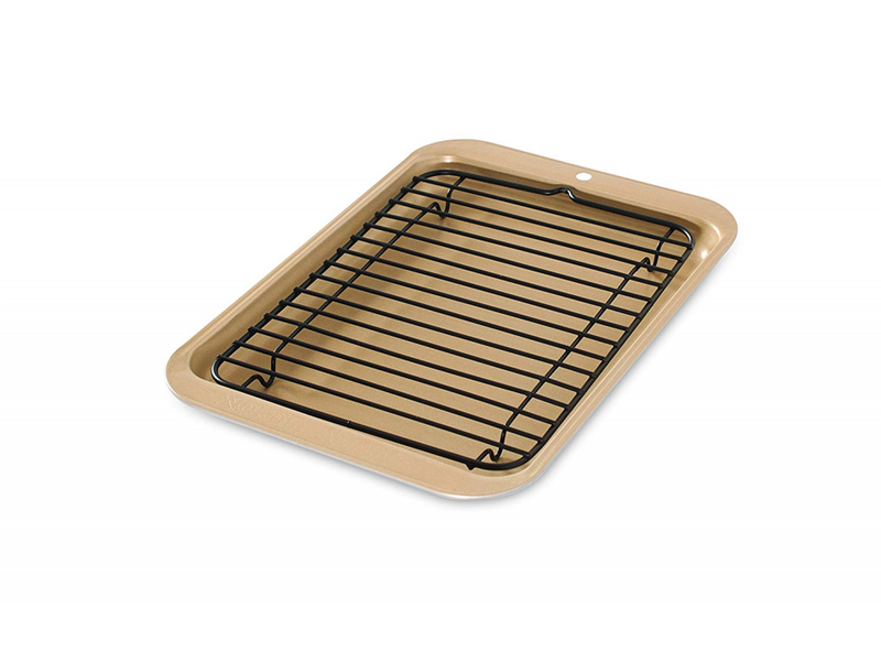 Small Nonstick finish Ware Toaster Oven 2Piece Broiler Pan Set