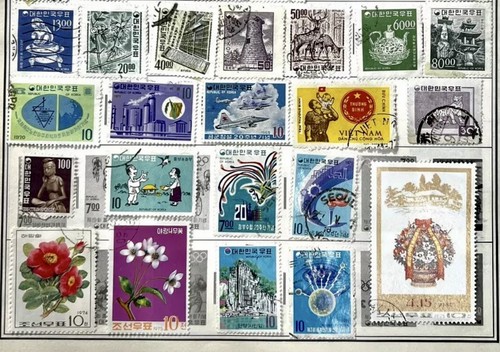 Korea Vintage To Modern Stamp Collection Mix Lot Definitives