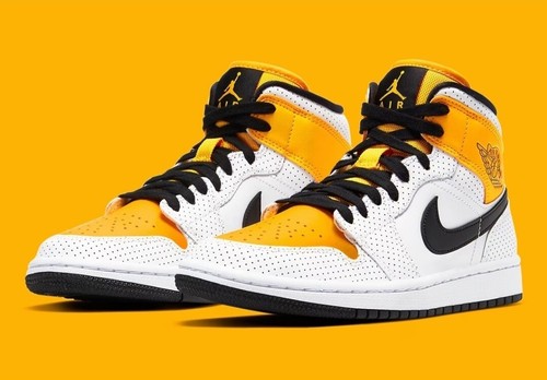 シューズ(女性用) NIKE Air Jordan 1 Mid Laser Orange Black Nike Air Jordan 1 Mid Laser Orange Black Women's sz 10