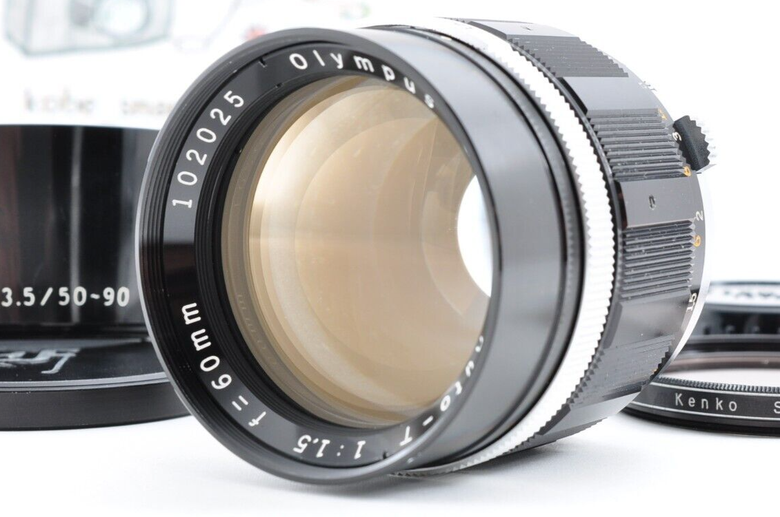 【訳あり】Olympus G.Zuiko Auto-T 60mm f/1.5 Olympus G.Zuiko Auto-T 60mm f/1.5 for Pen F FT *Excellent+5