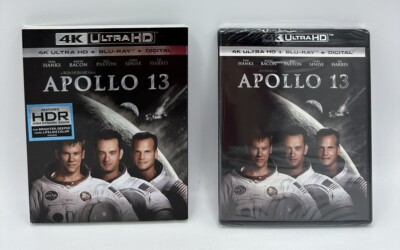 APOLLO 13 ~ 4K Ultra HD + Blu-ray + Digital + Rare OOP Slipcover ~ New!