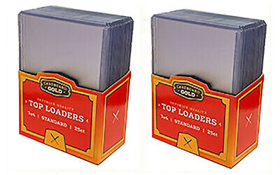 50 CBG Hard Plastic Baseball Trading Card Topload Holders 12 mil rigid protector