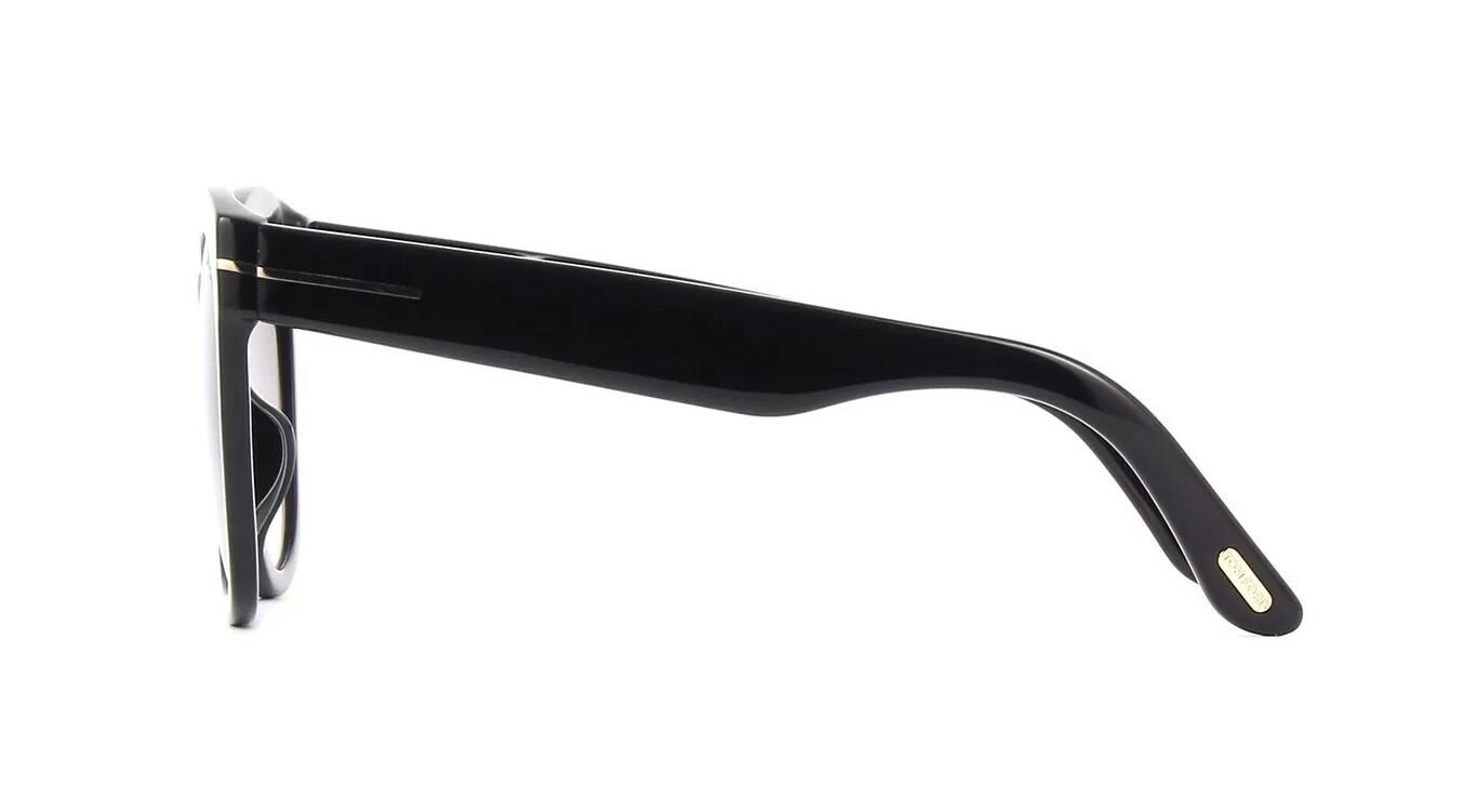 Pre-owned Tom Ford Wallace Ft 0870 Shiny Black/grey Shaded (01b) Sunglasses