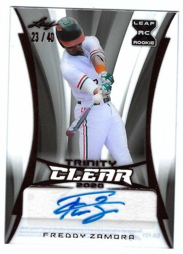 2020 Leaf Trinity - Freddy Zamora #CA-FZ1