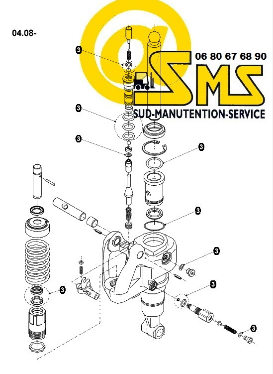 Kit Pochette Joints 51109599 Transpalette Manuel Jungheinrich Am22 Am 22