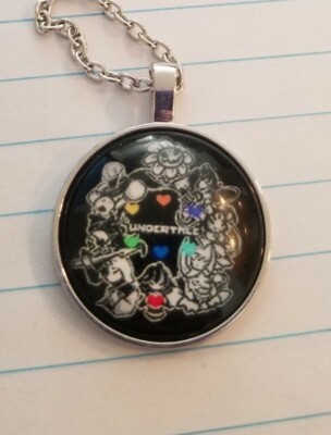 Gamer Undertale character Pendant/Necklace steampunk silver color