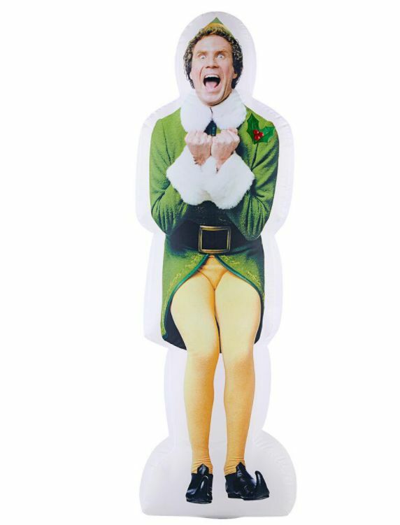 Gemmy 6 ft. Pre-lit Inflatable Excited Buddy the Elf Airblown Christmas Warner