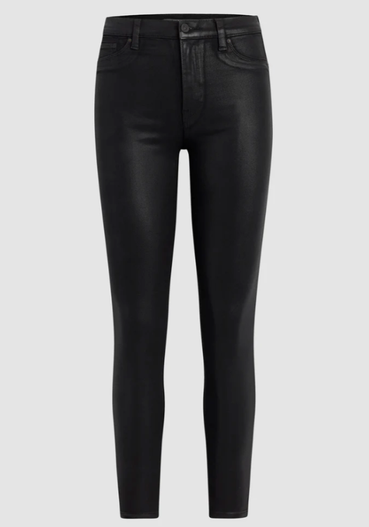 

Джинсы HUDSON Black Noir Barbara High-Rise Super Skinny Ankle Ankle  High Shine Wax, Черный, HUDSON BARBARA