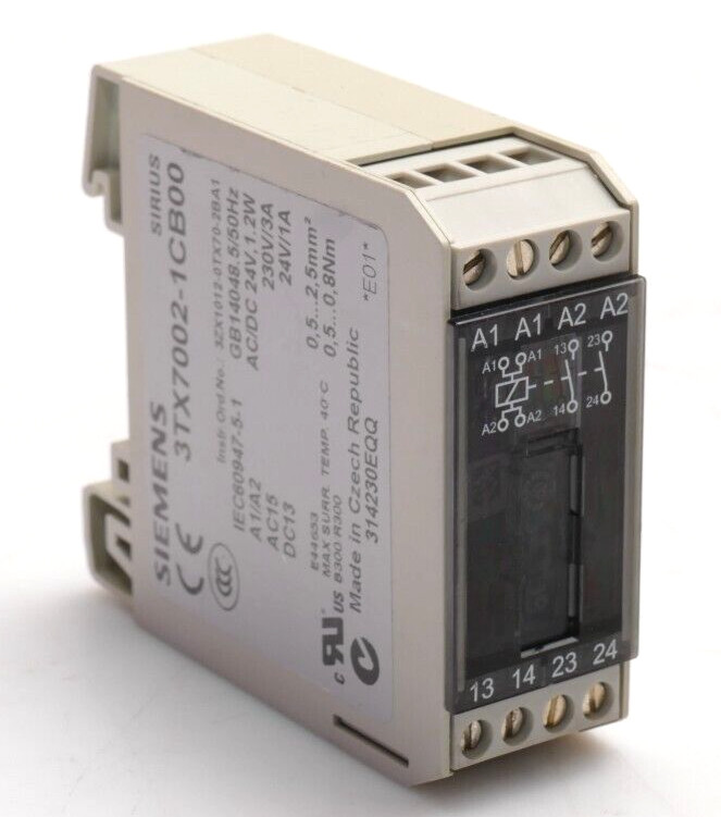 Siemens Sirius Koppelrelais 3tx7 002-1cb00 | E:01 | 3tx7002-1cb00