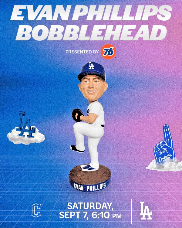 ボブルヘッド　EVAN PHILLIPS 24／9／7入手 Evan Phillips 2024 Los Angeles Dodgers Bobblehead SGA | eBay