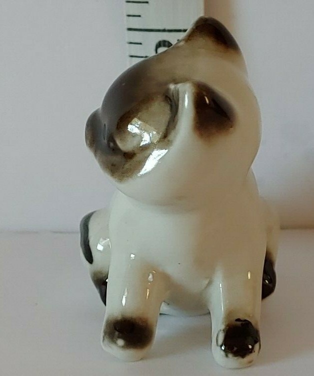 Vintage Small Siamese Kitten Figurine