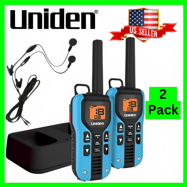 Two-Way Uniden Walkie Talkie Radio Set Long Range Waterproof