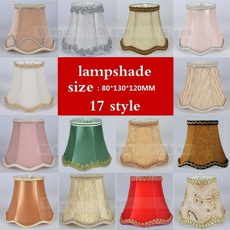 1Pcs Spitze Klein Lampenschirm Baumwolle Texturiert Stoff Trommelschirm