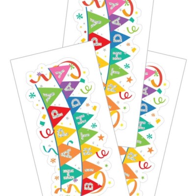 Happy Birthday  Stickers Planner Supply Craft Scrapbook Envelope Seals 