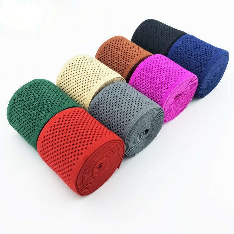2M 5cm Breit Nylon Elastisch Band Stretch Band Rand DIY Materialien Hohl Weich