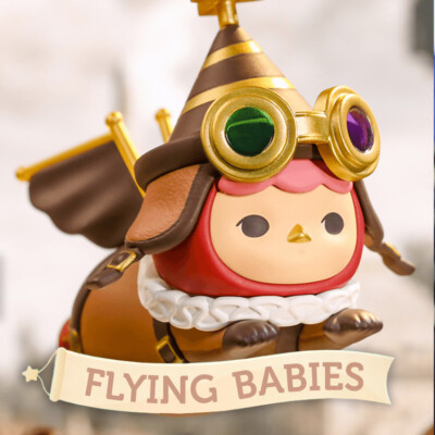 POP MART x PUCKY Flying Babies Steam Baby Mini Figure gift toy steampunk New fun