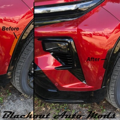 Front Rear Reflector Blackout For 2024 Traverse Precut Smoked Vinyl Overlay Tint
