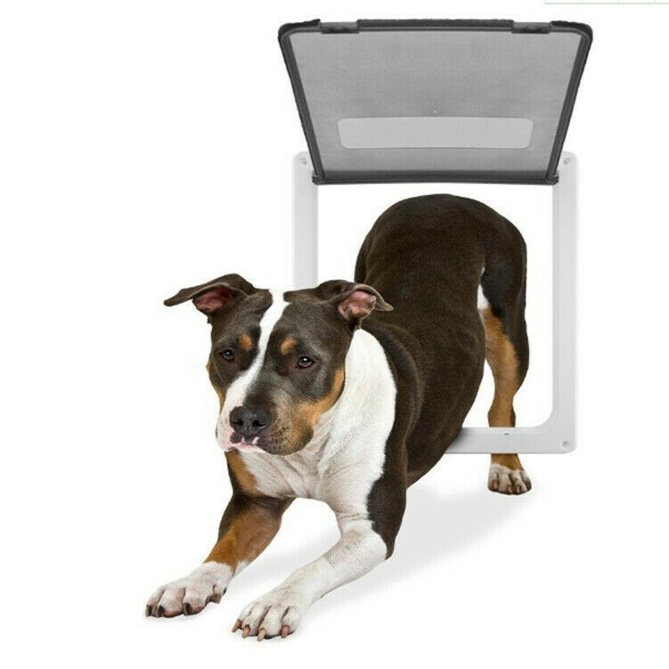 Cat Dog Door Pet Large Glasses door Self-in and Out Freely Lockable Secure Gate